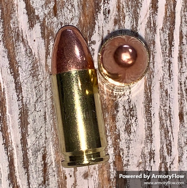 NEW 135 grain round nose 9mm Luger round nose match ammunition