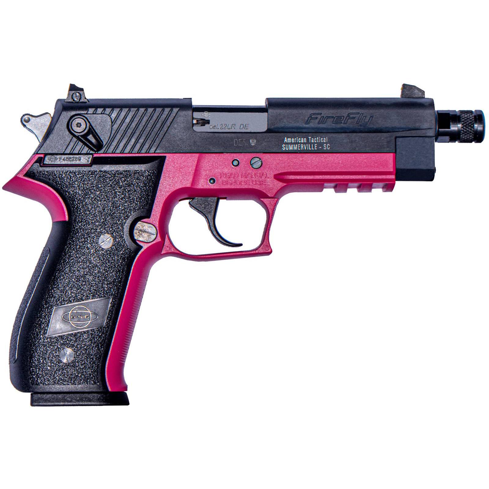 American Tactical FireFly .22 LR Handgun - Pink 13 Round view 3