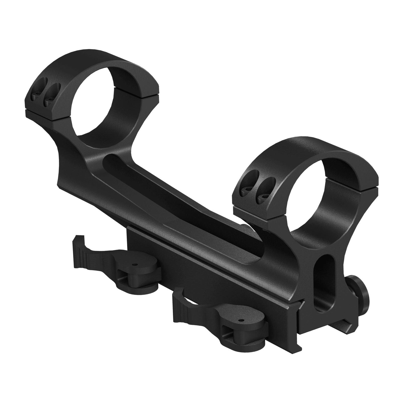 ATN 1-Piece Dual Cantilever Quick Detach Scope Mount 30mm QDM Black