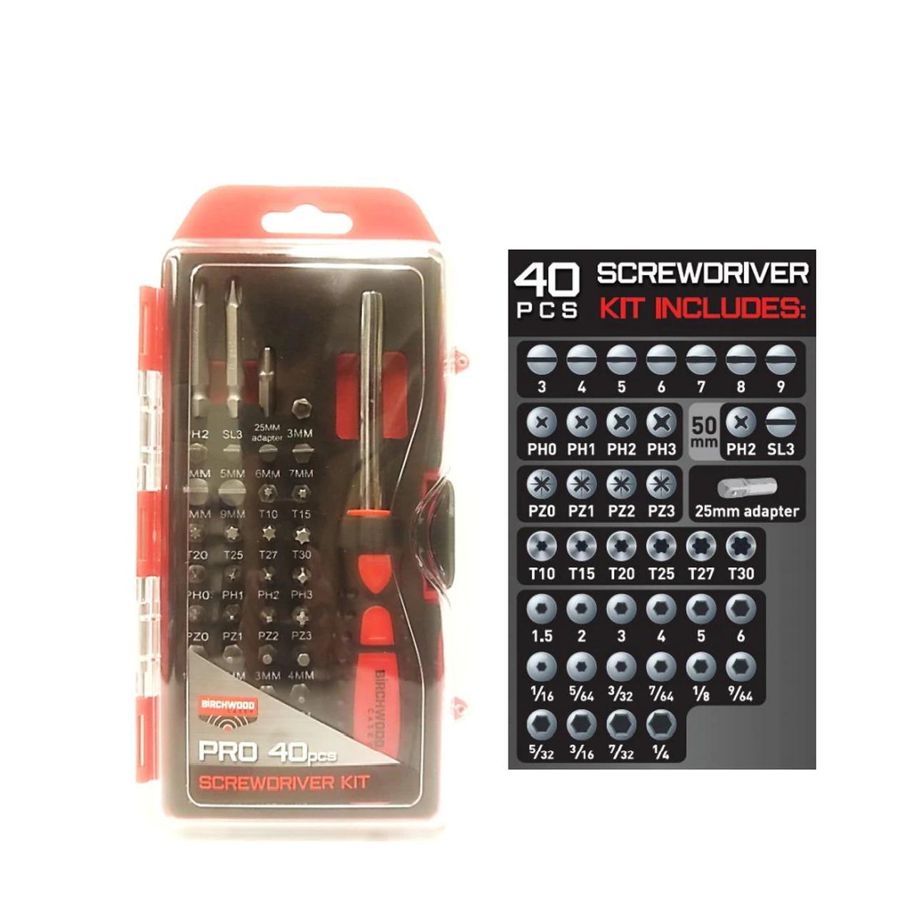 Birchwood Casey Pro Screwdriver Set 40/ct