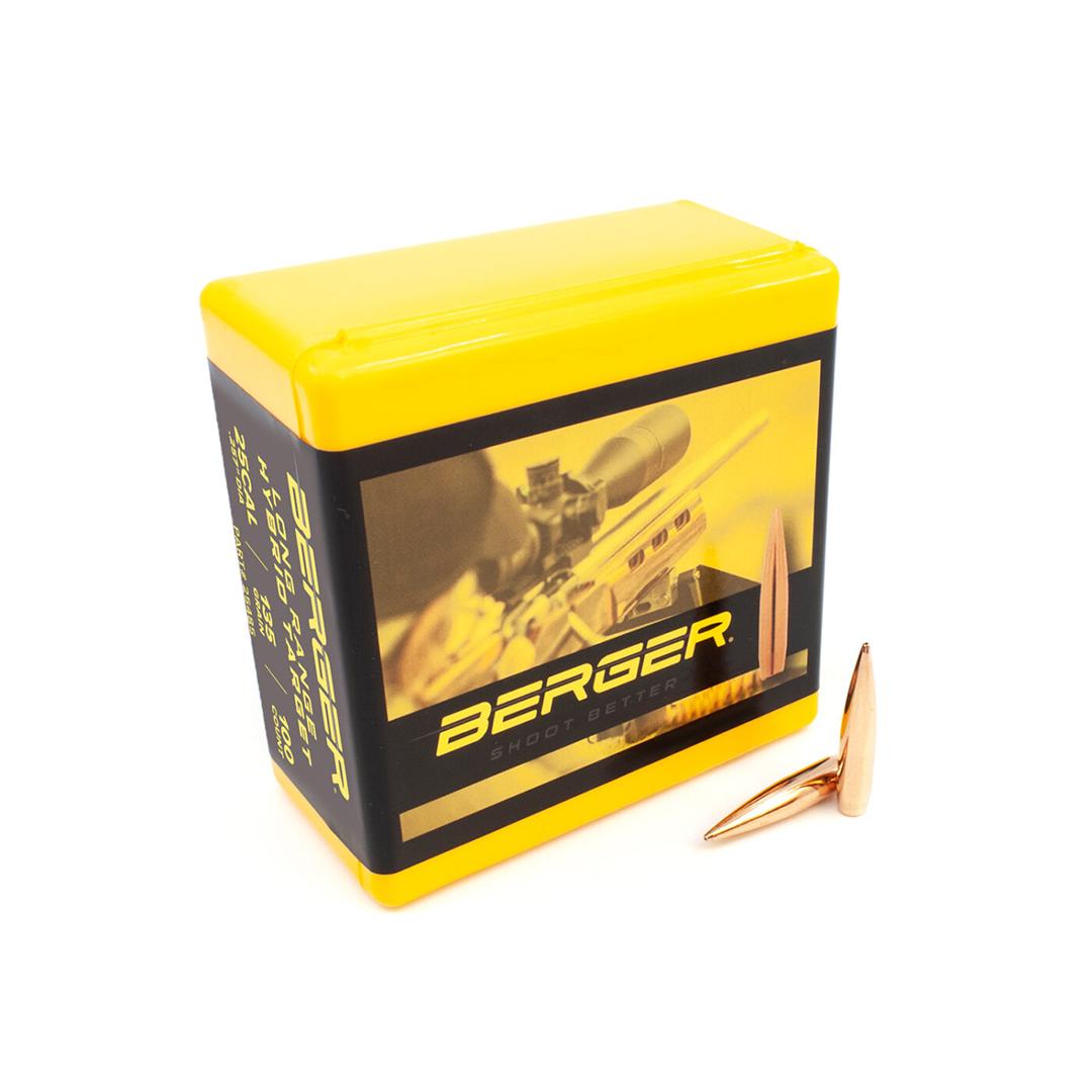 Berger Long Range Hybrid Target Bullets .25 cal 135gr 100/ct