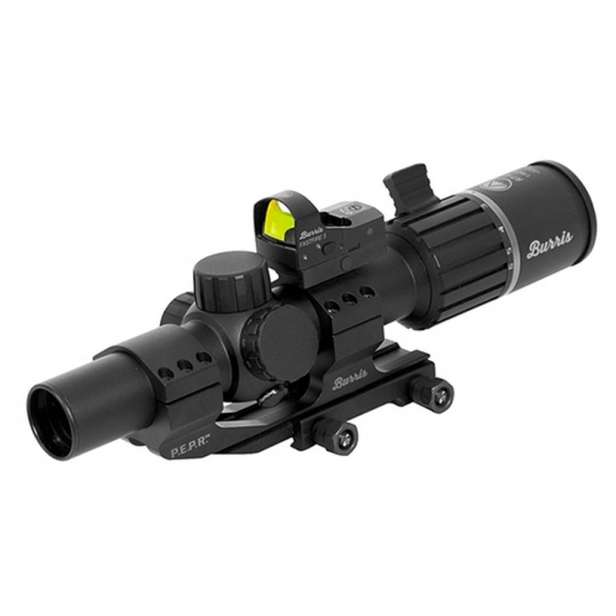 REFURBISHED Burris RT-6 Rifle Scope Combo FastFire III & PEPR Mount - 1-6x-24mm Illuminated Ballistic AR Reticle Matte Black