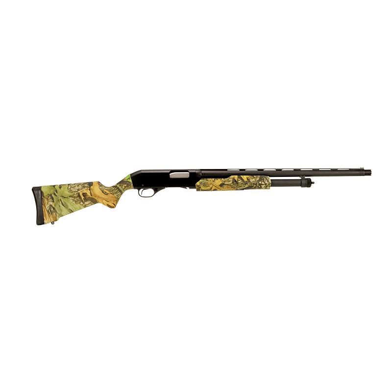 Stevens 22564 320 Field Compact 12 Gauge Pump 3" 5+1 22" Matte Black Vent Rib Barrel, Matte Black Aluminum Drilled & Tapped Receiver, Fixed Mossy Oak Obsession Synthetic Stock, Ambidextrous