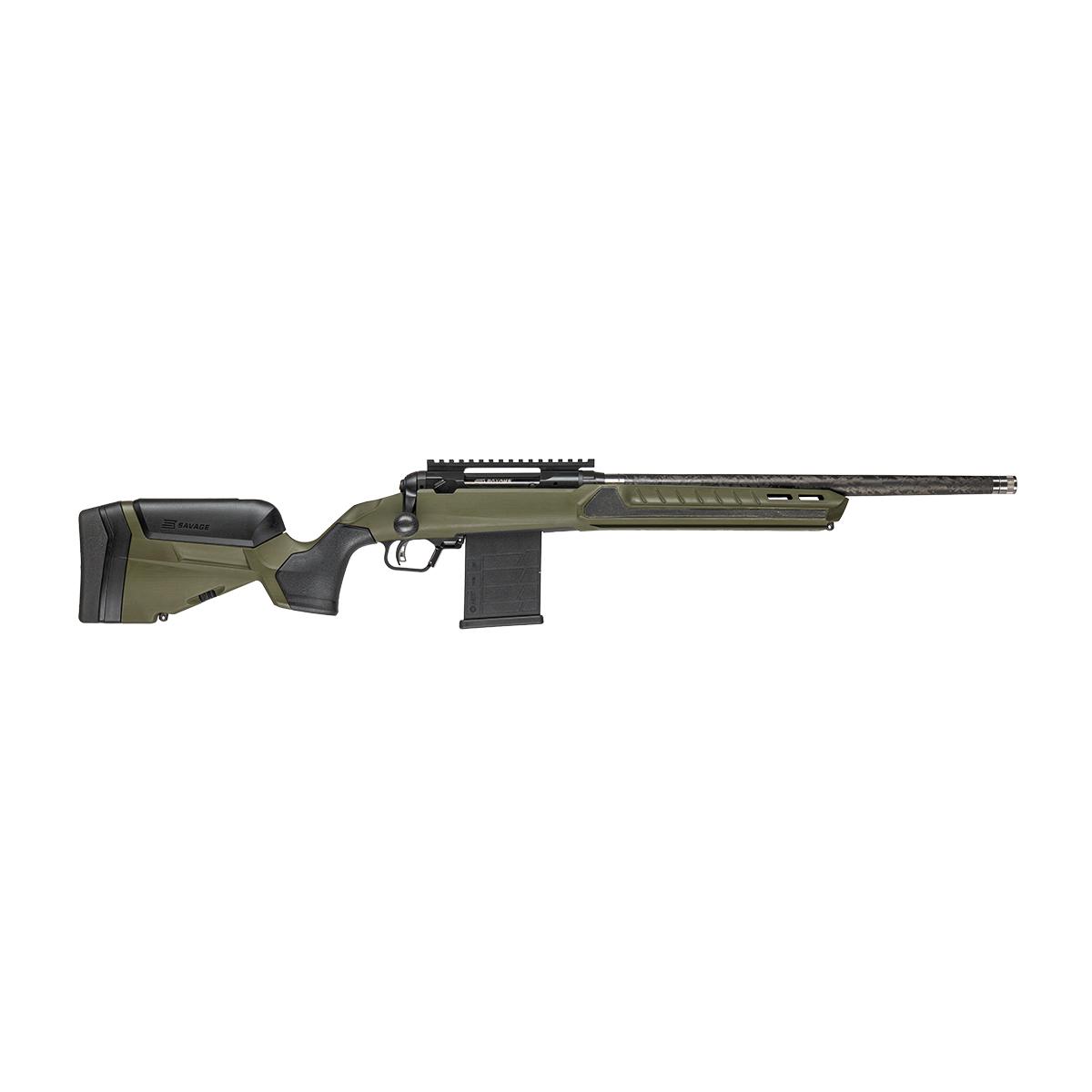 Savage 110 Ultralite Predator Rifle 308 Win 10rd Magazine 18" Threaded Barrel Hunter Green Synthetic Stock