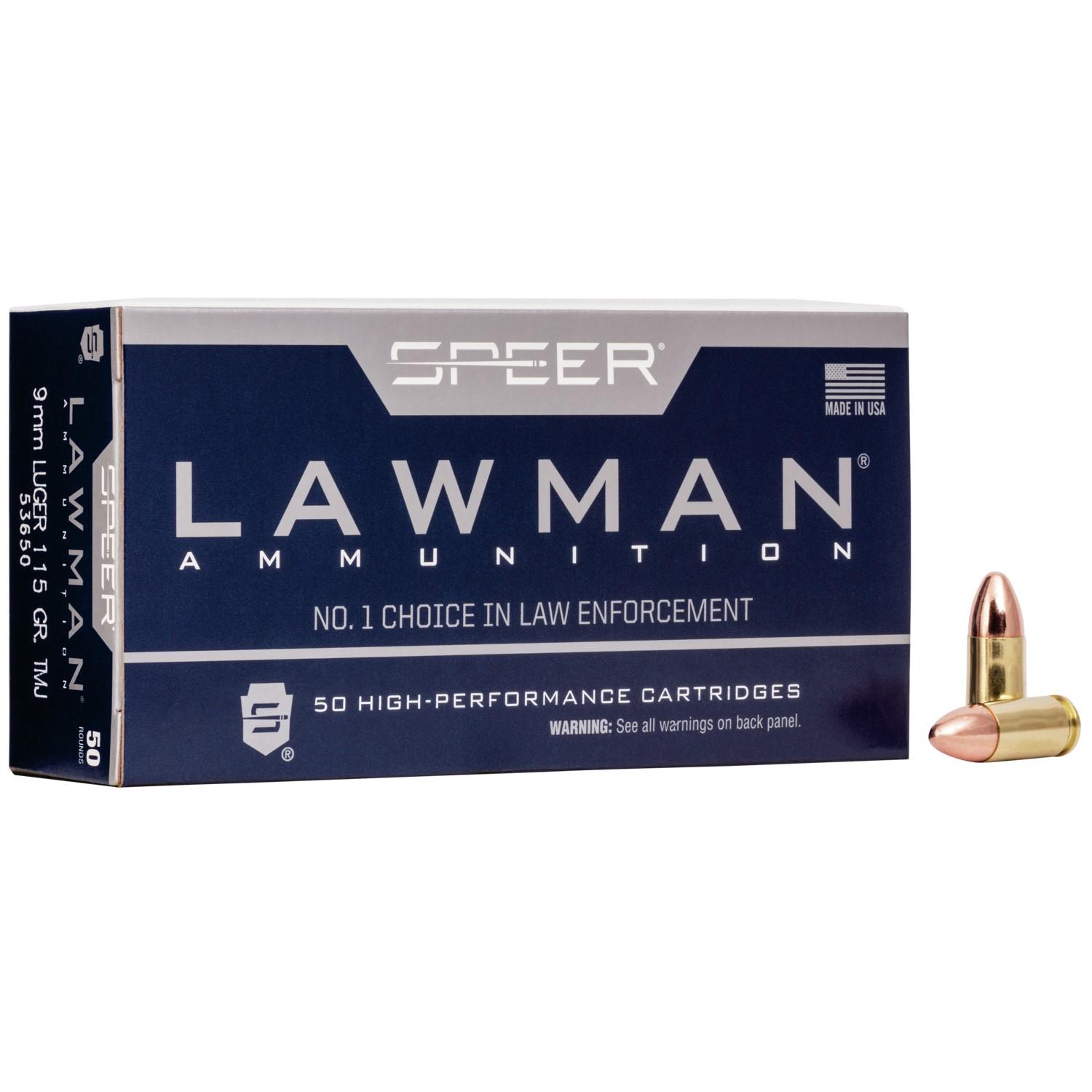 Speer SPR 9MM 115GR LAW TMJRN 50RD 9mm Luger - Circle Square view 2