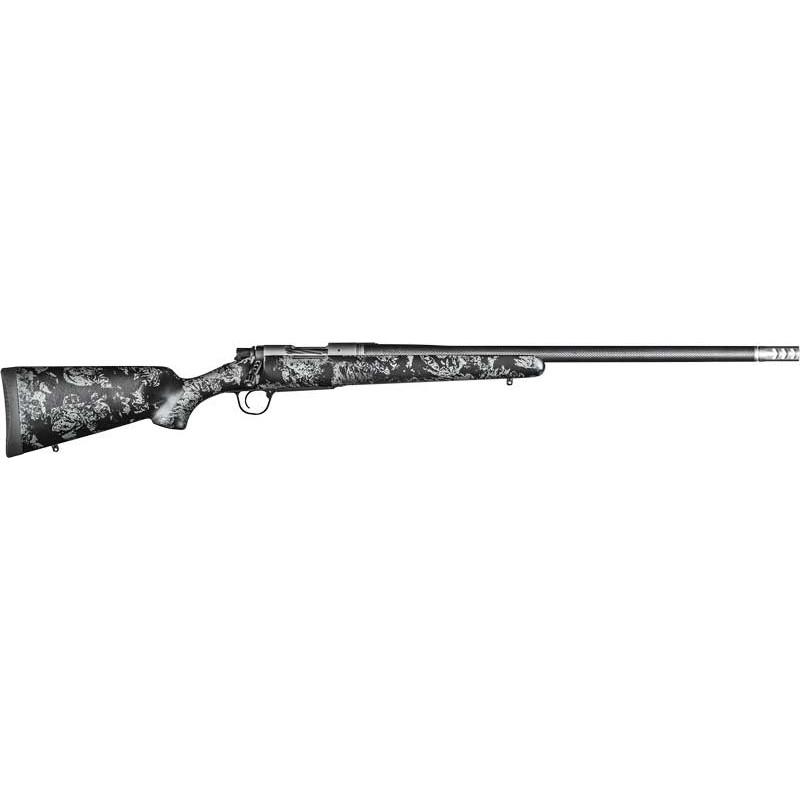 Christensen Arms 8010613700 Ridgeline FFT Full Size 6.5 PRC 3+1, 20" Stainless Steel Threaded Barrel, Stainless Aluminum Receiver, Black w/Gray Accents Fixed Sporter w/Flash Forged Technology Stock