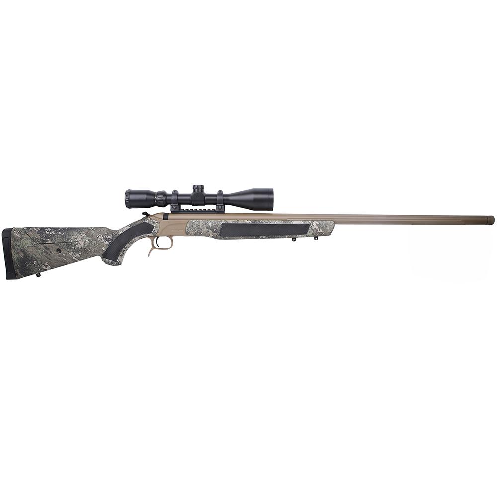CVA Accura LR-X Muzzleloader Rifle .50 cal 30" 3/4x20 Threaded Barrel FDE Nitride TrueTimber Strata KonusPro 4-12x44 & VariFlame