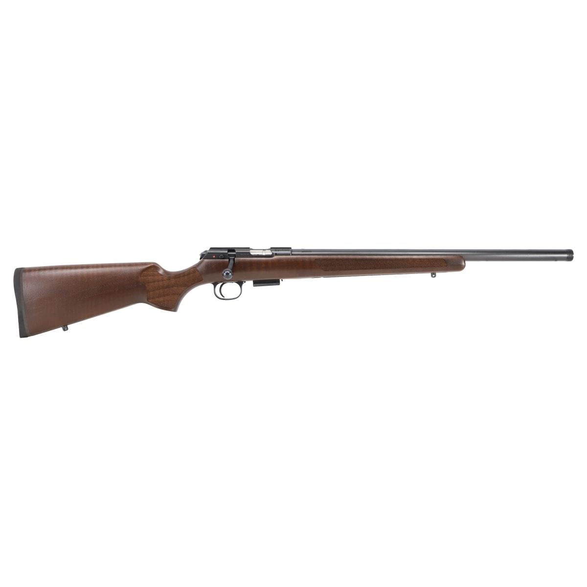 CZ 457 Varmint Rifle .17 HMR 5rd Capacity 20.5" Threaded Nitride Barrel Walnut Stock