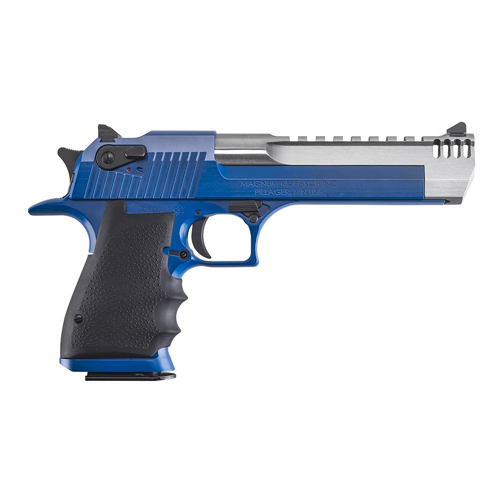 Magnum Research NRA Blue Desert Eagle Mark XIX Handgun .50 AE 7rd 6" Barrel Hogue Grip Black Accents
