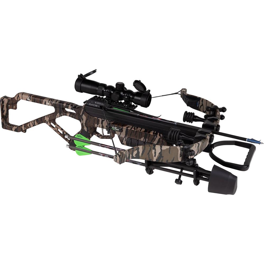 Excalibur Mag Max Crossbow 350 fps Mossy Oak Bottomland with Tactical Hunter Scope
