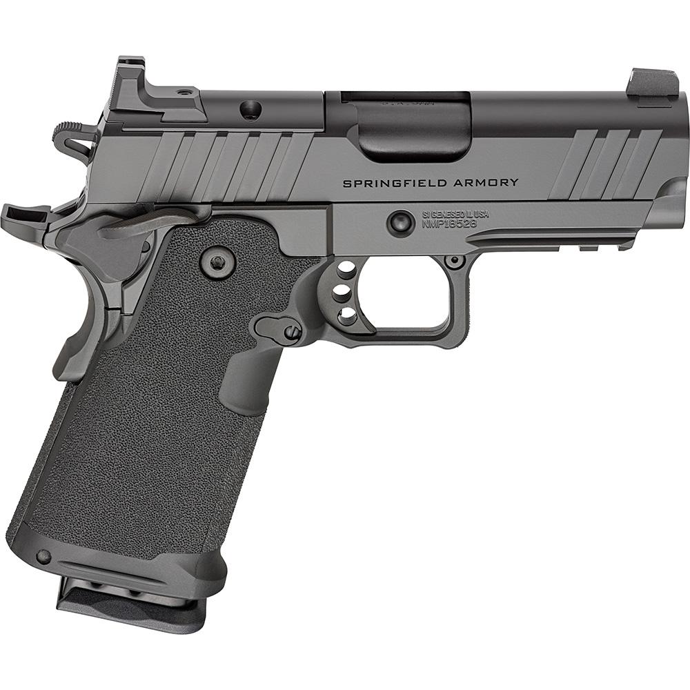 Springfield Armory PH9114AOS 1911 DS Prodigy Sub-Compact Frame 9mm Luger 18+1 3.50" Black DLC Match Grade Barrel, Black Cerakote Carbon Steel Optic Ready/Serrated Slide & Frame w/Beavertail & Picatinn
