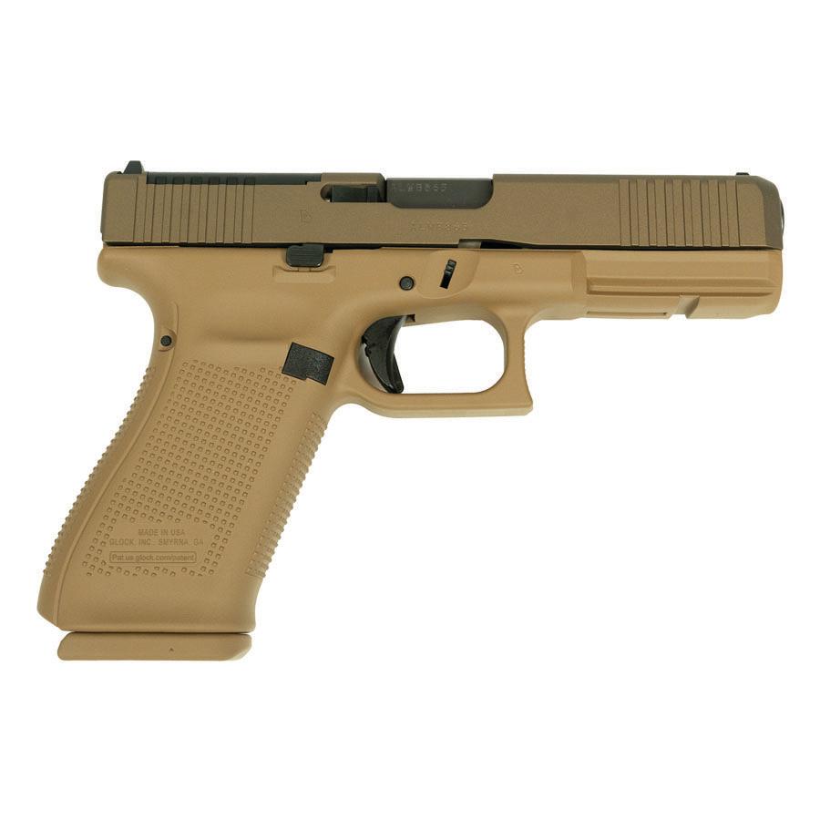 Glock V-Series Model 20 Handgun 10mm Auto 15rd Magazines (3) 4.61" Ported Barrel FDE Cerakote US Made