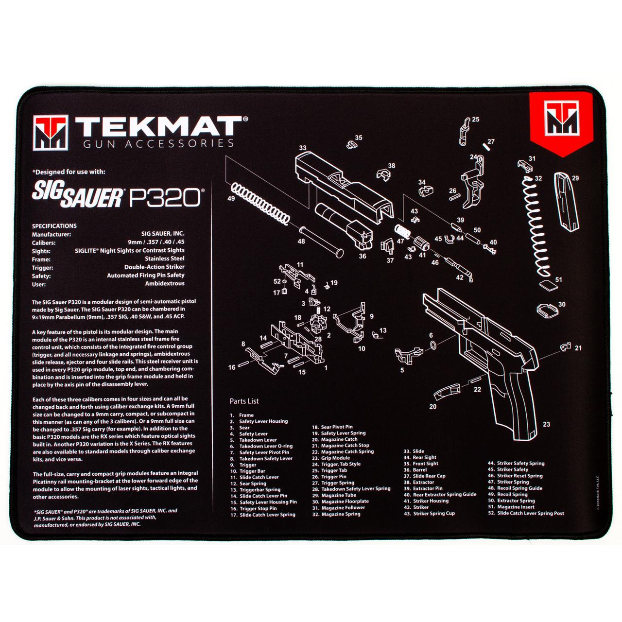 TekMat Sig P320 — Ultra20 - Circle Square Firearms view 2