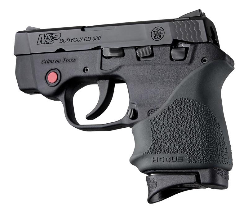 Hogue HandAll Beavertail Grip Sleeve for S&W Bodyguard 380/Taurus TCP & Spectrum-Black