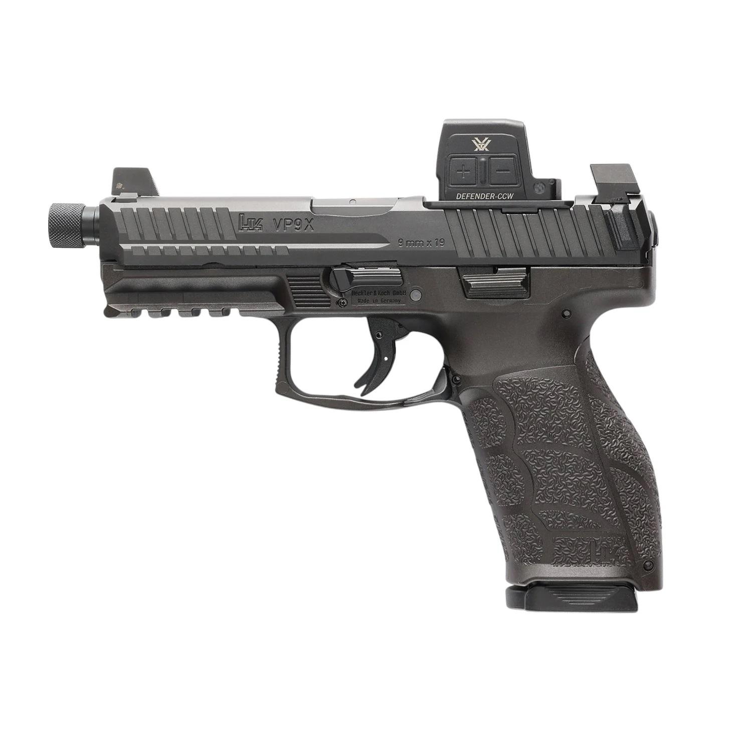 H&K VP9A1 X Tactical Optic Equipped(Vortex) Handgun 9mm Luger 15rd Magazines(2) 4.7" Threaded Barrel Black
