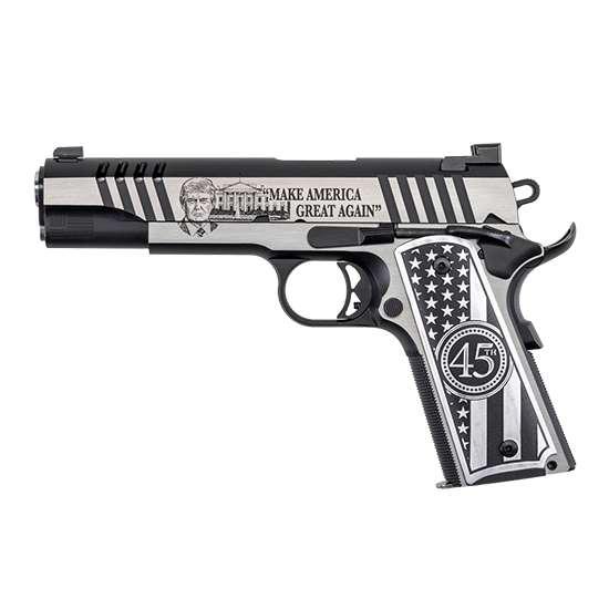 Auto Ordnance 1911 A1 45th President Trump "Make America Great" Stainless Steel Handgun .45 ACP 5" Barrel 7rd Magazine(1) - USED