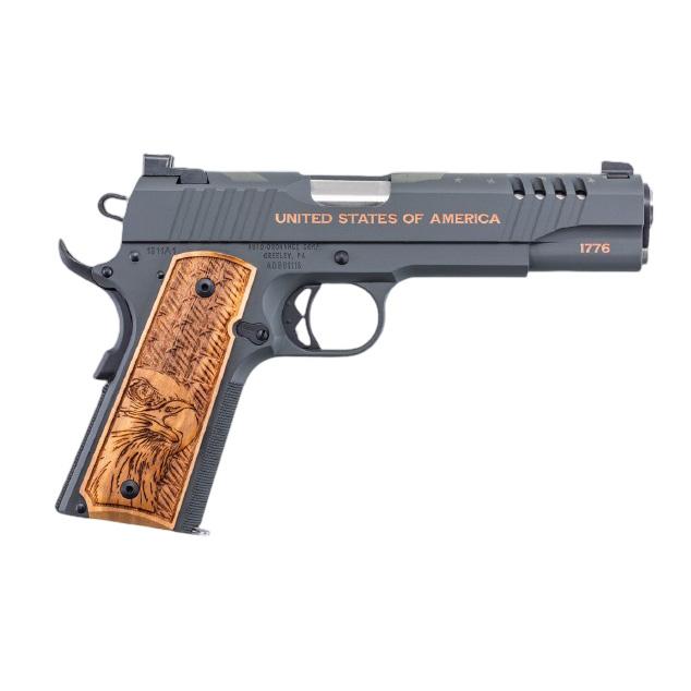 Auto Ordnance America 250th Anniversary "Land of the Free" 1911 Handgun 7rd Magazine(1) 5" Barrel TruGlo Sight