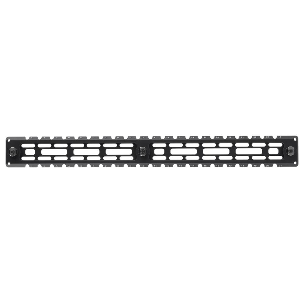 Leapers TLUMA04 ARCA Rail 9 Slot M-LOK  Matte Black Anodized Aluminum 14.20" Long M-LOK Mount