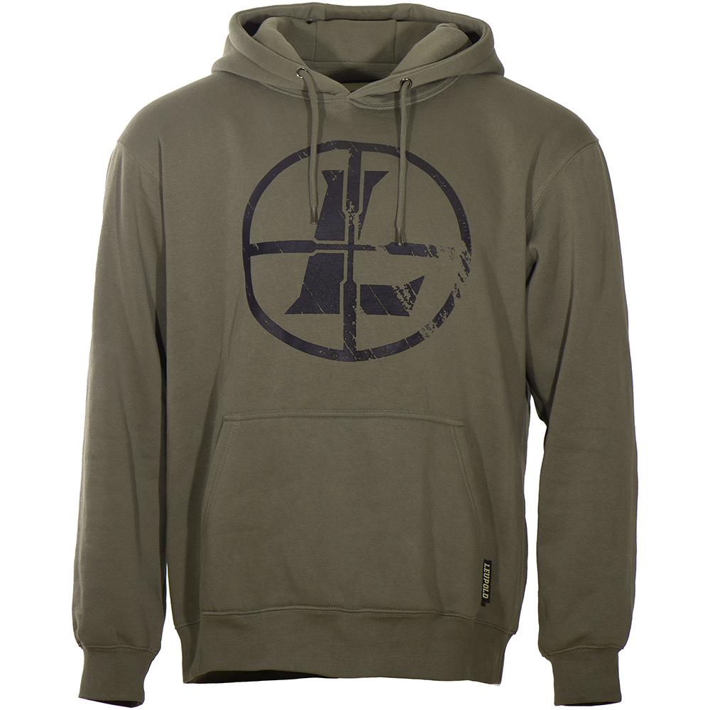 Leupold Distressed Reticle Hoodie Ash Green L