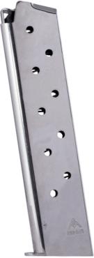 Mec-Gar MGCG4510N Colt Government 10rd Extended 45 ACP, Nickel Carbon Steel