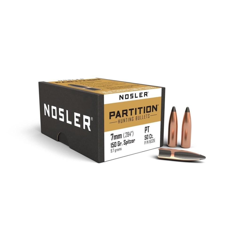 Nosler Partition Rifle Bullets 7mm .284" 150 gr SPT 50/ct