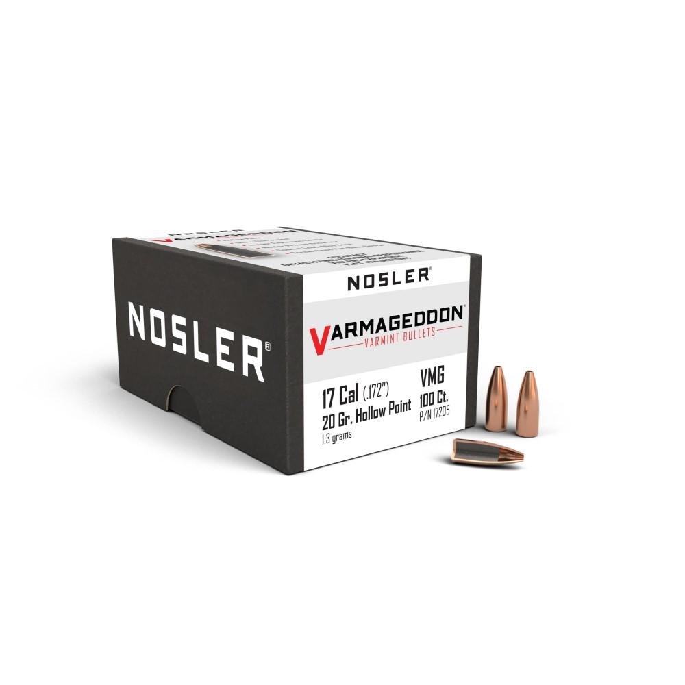 Nosler VarMageddon Rifle Bullets .17 cal .172" 20 gr FBHP 100/ct