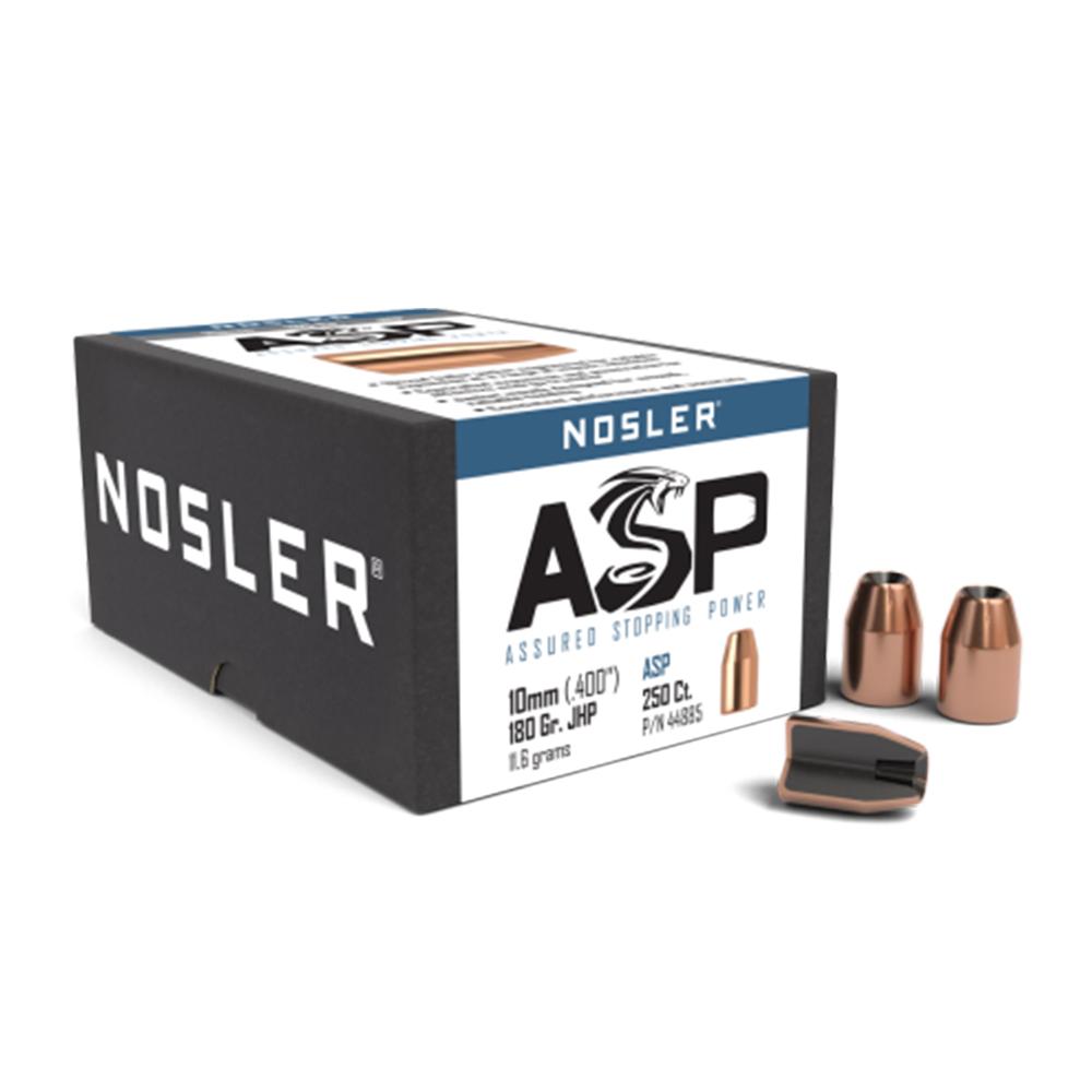 Nosler Sporting Handgun Pistol Bullet 10mm 180 gr. Jacketed Hollow Point 250 pk.