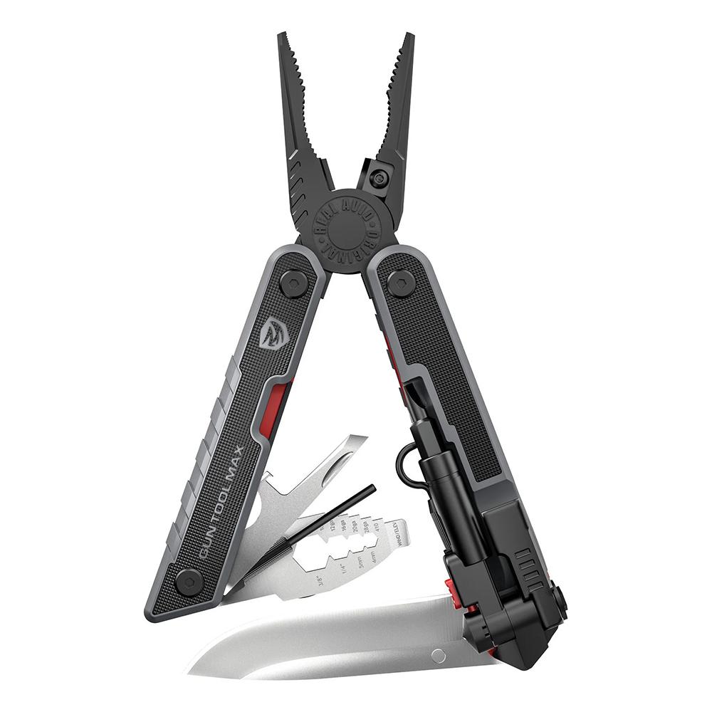 Real Avid AVGTMAX Gun Tool Max Black 3.25" 440 Stainless Steel Plain G10 Black Handle
