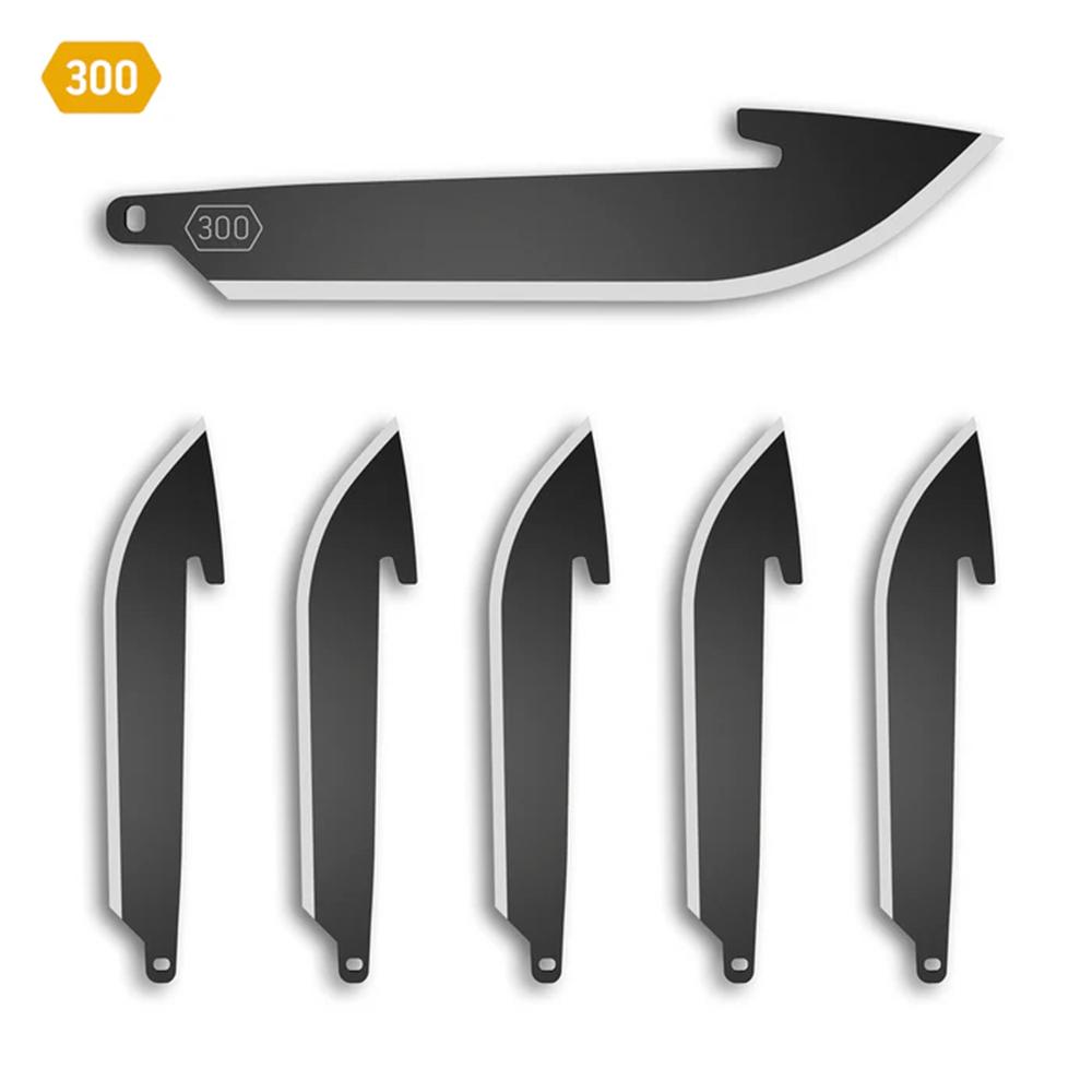 Outdoor Edge 3.0" Drop-Point Blade Pack Black 6/ct