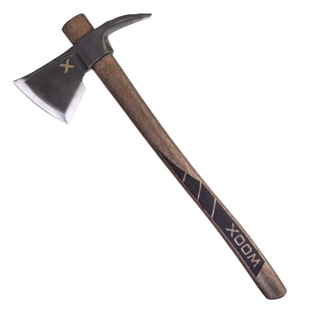 Woox BU.AXE050.01 Solo 8.50" Convex Carbon Steel Blade Brown/Black Appalachian Hickory Handle 19" OAL
