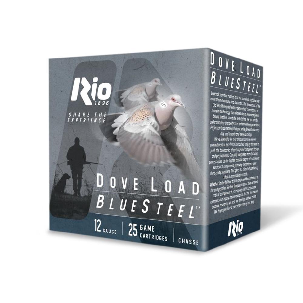 Rio Bluesteel Dove Load Shotshells 12ga 2-3/4" 1oz 1350fps #7 25/ct