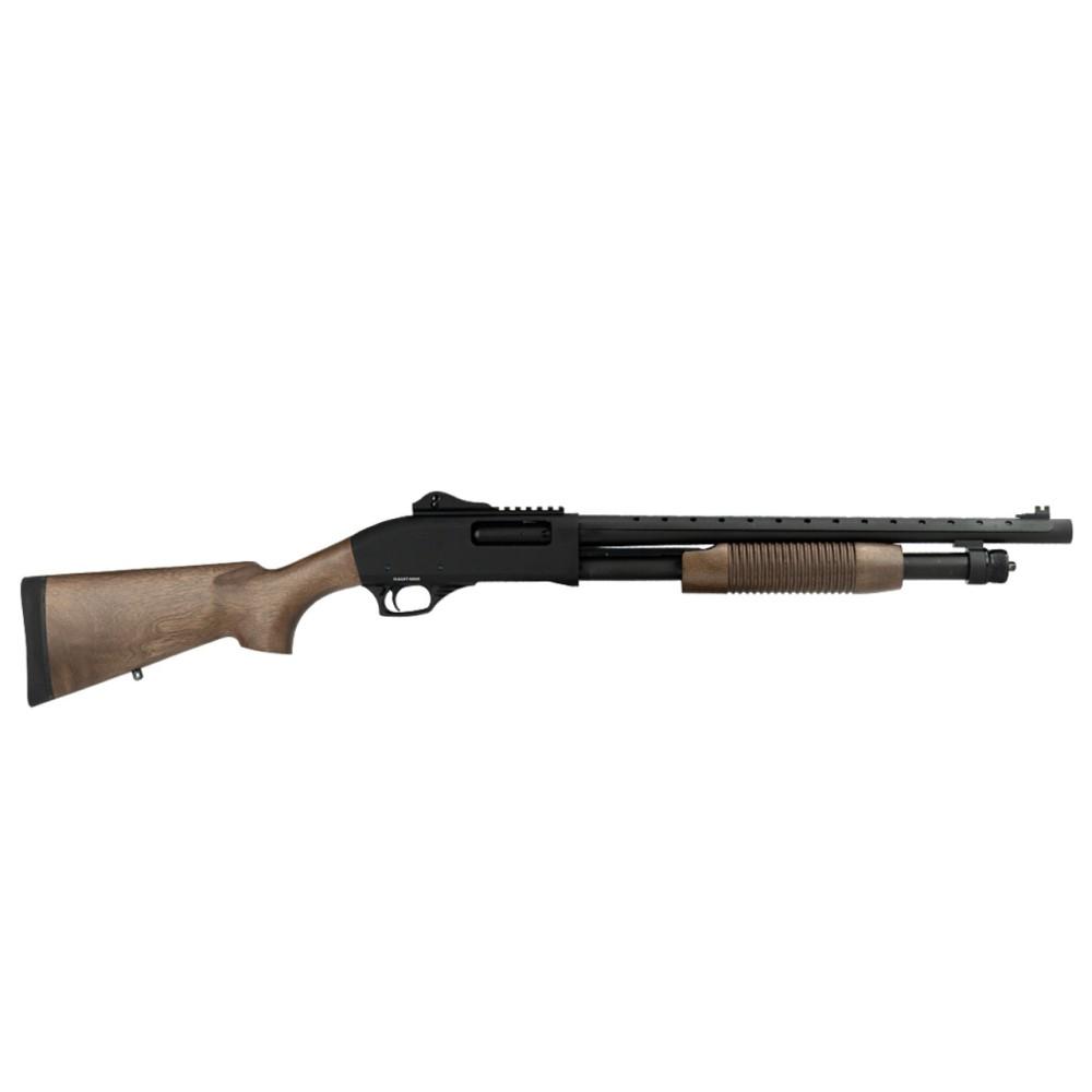 Tokarev USA 21000408 TX3 12 Gauge 18.50" 3" 5+1, Black Metal Finish, Turkish Walnut Stock, Fiber Optic & Ghost Ring Sight (Accepts Mossberg 590 Furniture)