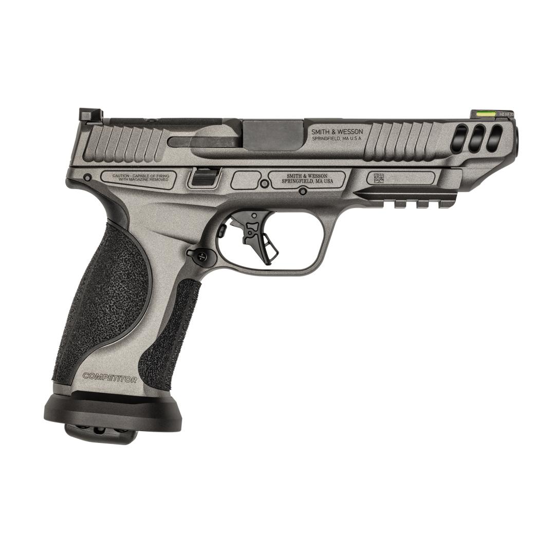 S&W M&P9 M2.0 Performance Center Competitor Handgun 9mm Luger 10rd Magazines(4) 5" Barrel Gray Cerakote Optic Ready view 2
