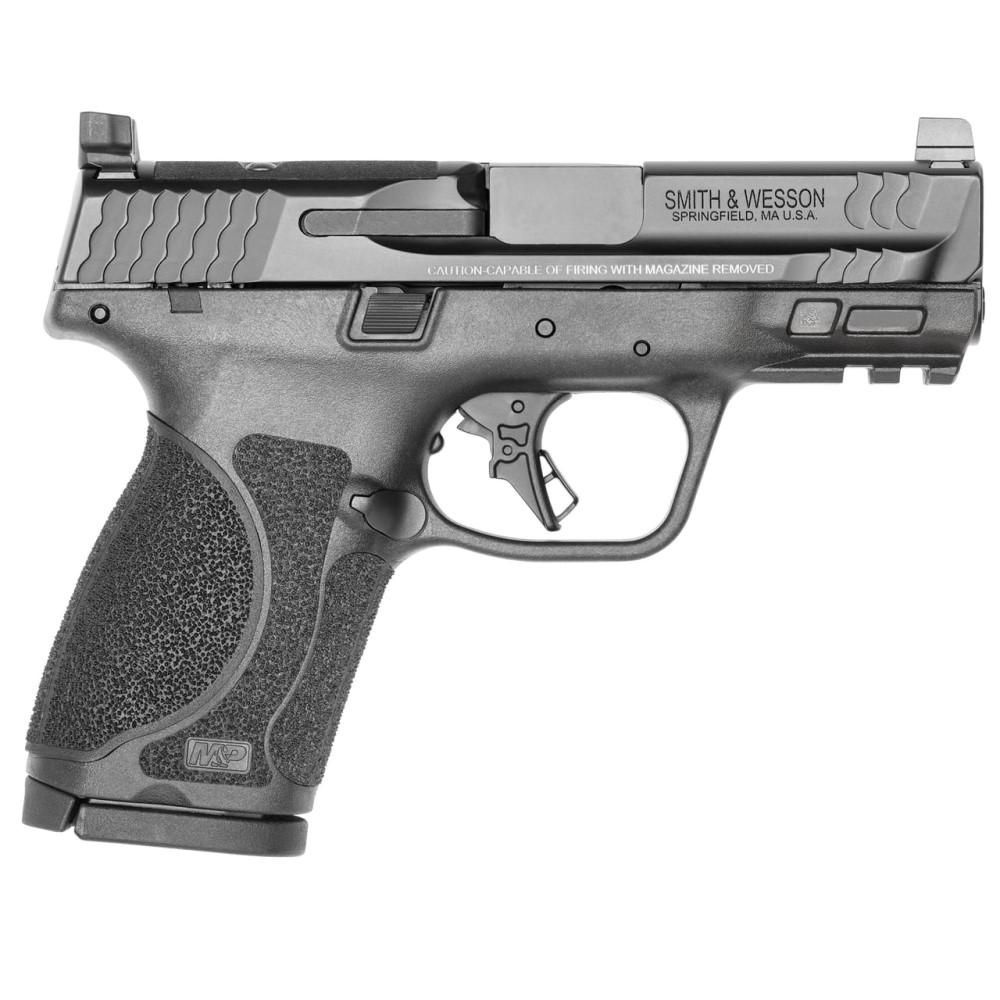 Smith & Wesson 13571 M&P M2.0 Compact 9mm Luger 15+1, 3.60" Black Armornite Stainless Steel Barrel & Optic Cut/Serrated Slide, Matte Black Polymer Frame w/Picatinny Rail