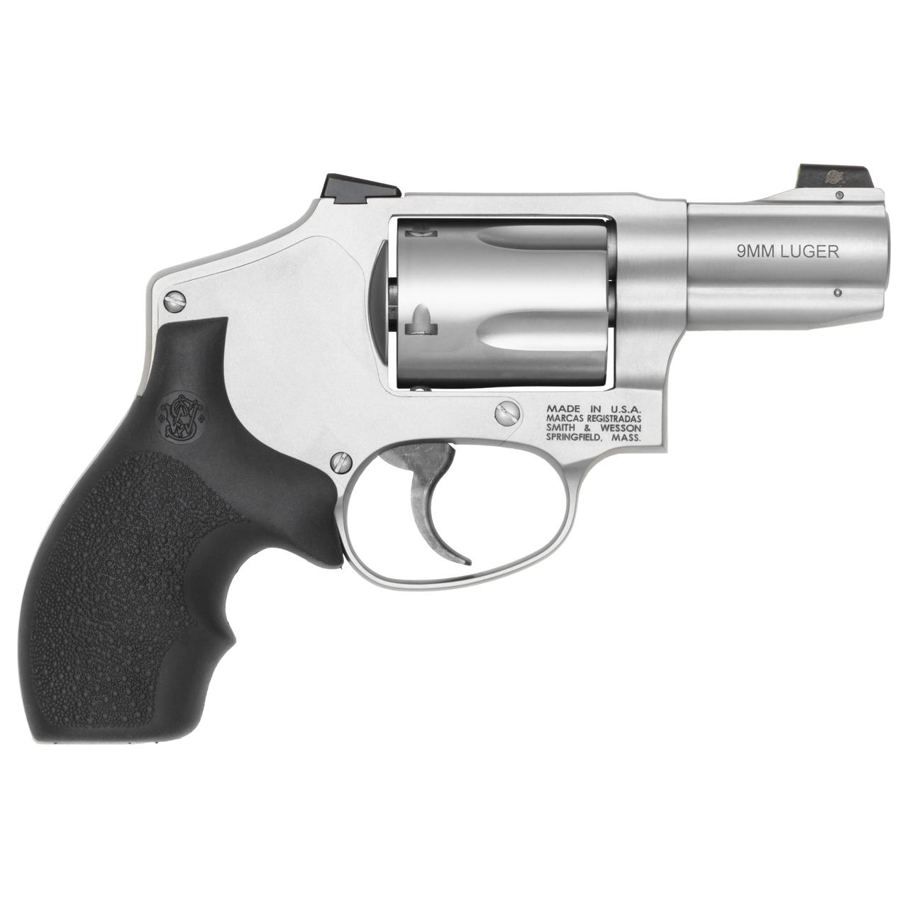 S&W Model 940-3 Carry Revolver 9mm Luger 5rd Capacity 2.17" Barrel Stainless Frame Night Sight view 2