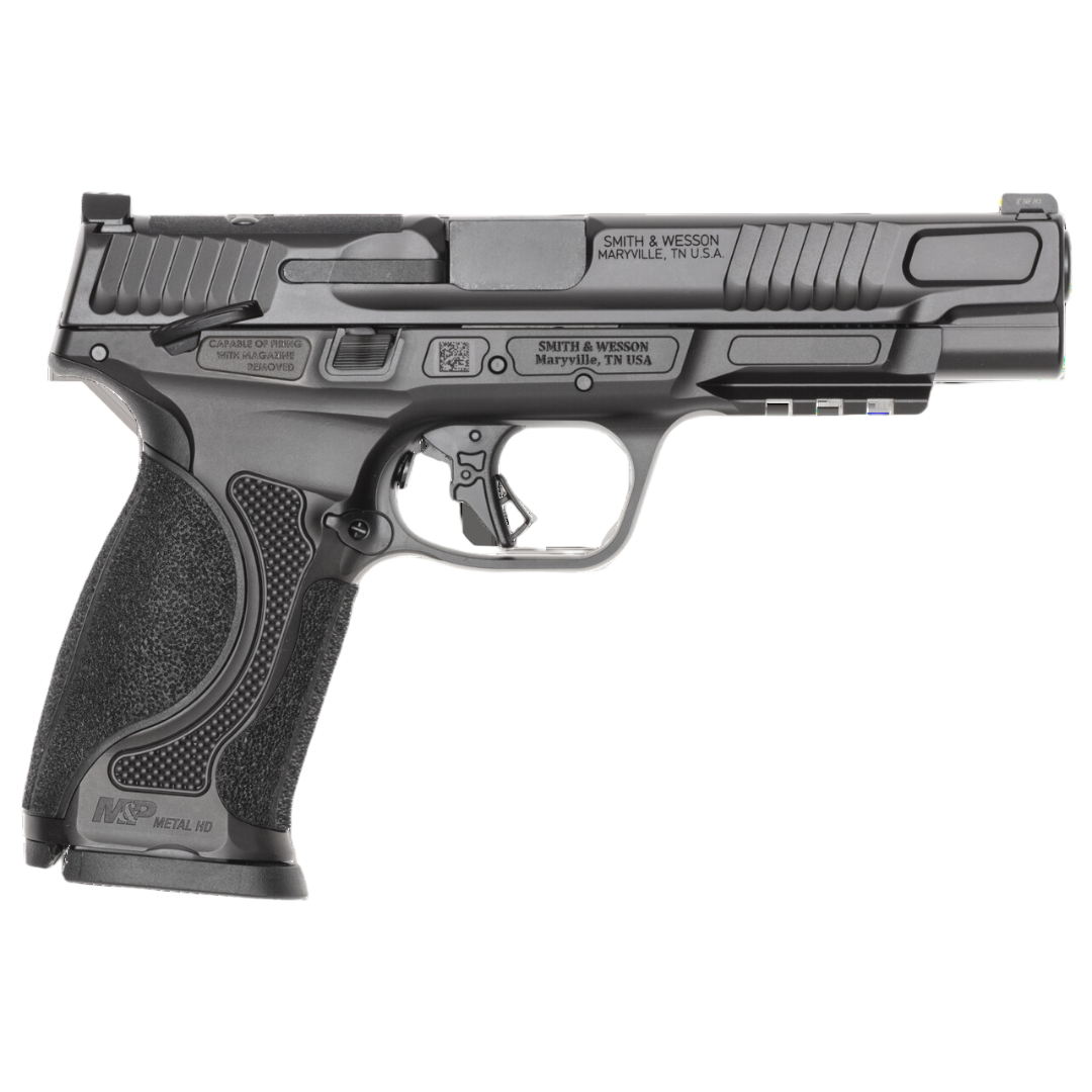 S&W M&P9 M2.0 Metal HD Handgun 9mm Luger 10rd Magazines(2) 5" Barrel Optic Ready Thumb Safety Black Steel Frame view 2