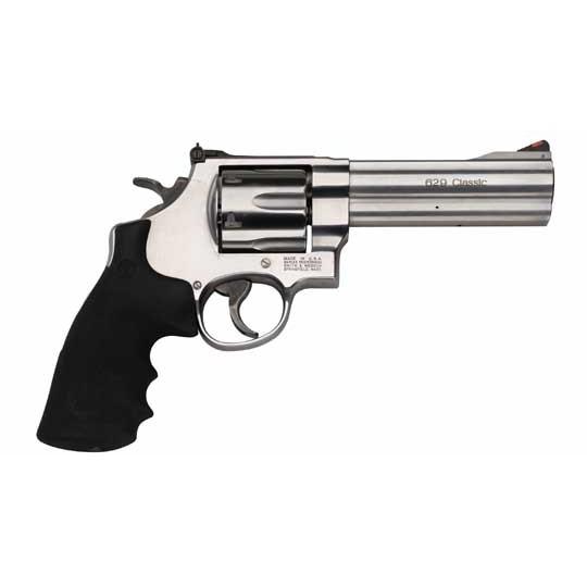Smith & Wesson N-Frame Model 629 Handgun .44 Mag 6rd Capacity 5" Barrel Silver with Black Grip view 2