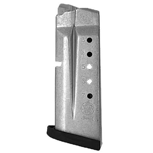 Smith & Wesson M&P9 Shield Handgun Magazine Stainless Steel 9mm Luger 7/rd view 2