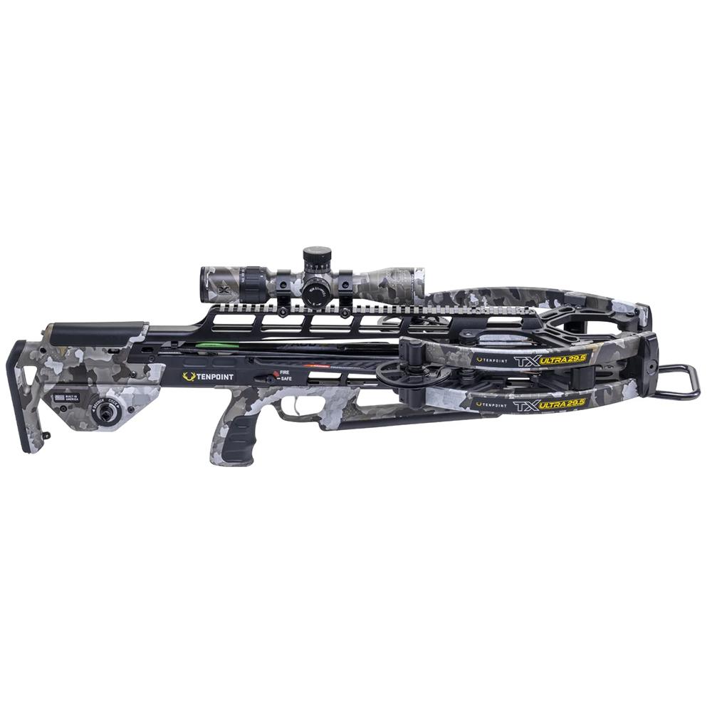 TenPoint TX Ultra 29.5 Crossbow Package ACUslide MAXX EVO-X Elite Camo Scope Vektra Camo