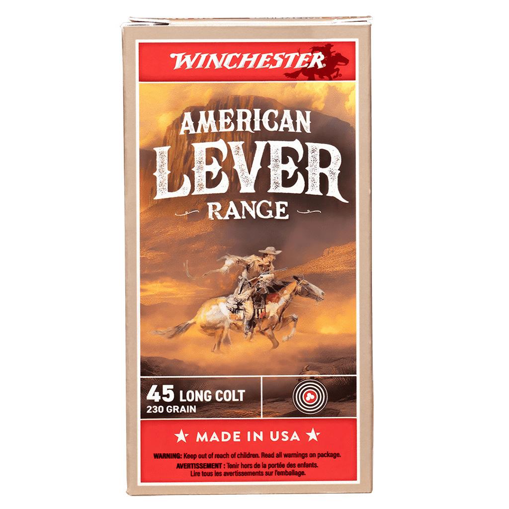 Winchester American Level Range Ammunition .45 Colt 250gr LFN 900 fps 50/ct
