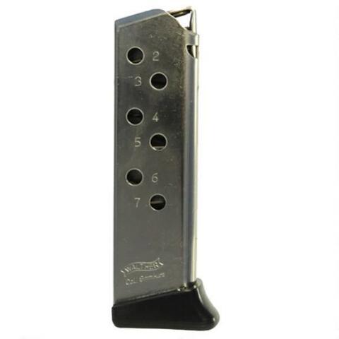 Walther PPK/S Magazine w/Finger Rest .380 ACP Nickel 7/rd view 2