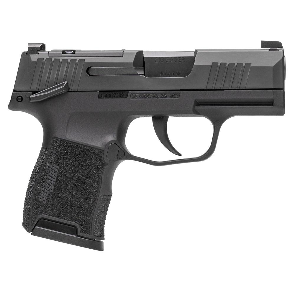 Sig Sauer P365 Handgun 9mm Luger 10rd Magazines (2) 3.1" Barrel Black Optic Ready MA Compliant