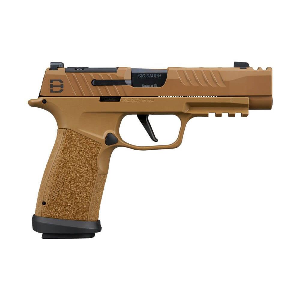 Sig Sauer P365-XF DH3 Handgun 9mm Luger 17(1)& 21(2)rd Magazines 3.7" Barrel DH3 Slide Coyote Optic Ready Competition Magwell