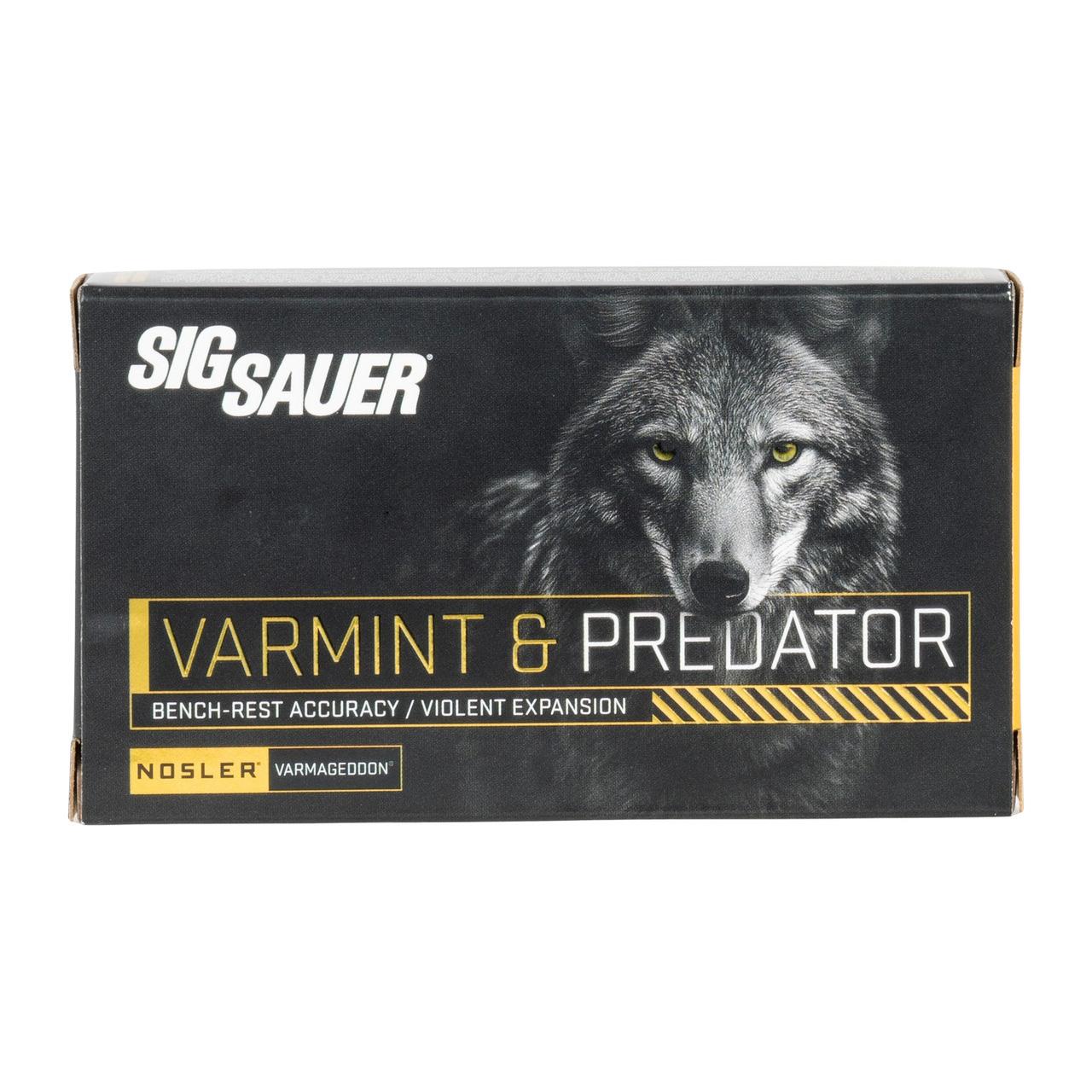 Sig Sauer Varmint & Predator Rifle Ammunition 223 Rem 55gr PT 20/ct