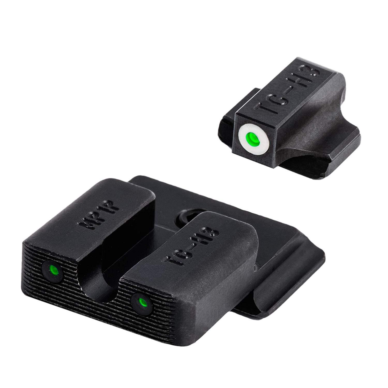 TruGlo TG231MP3W Tritium Pro Black | Green Tritium White Outline Front Sight Green Tritium Rear Sight