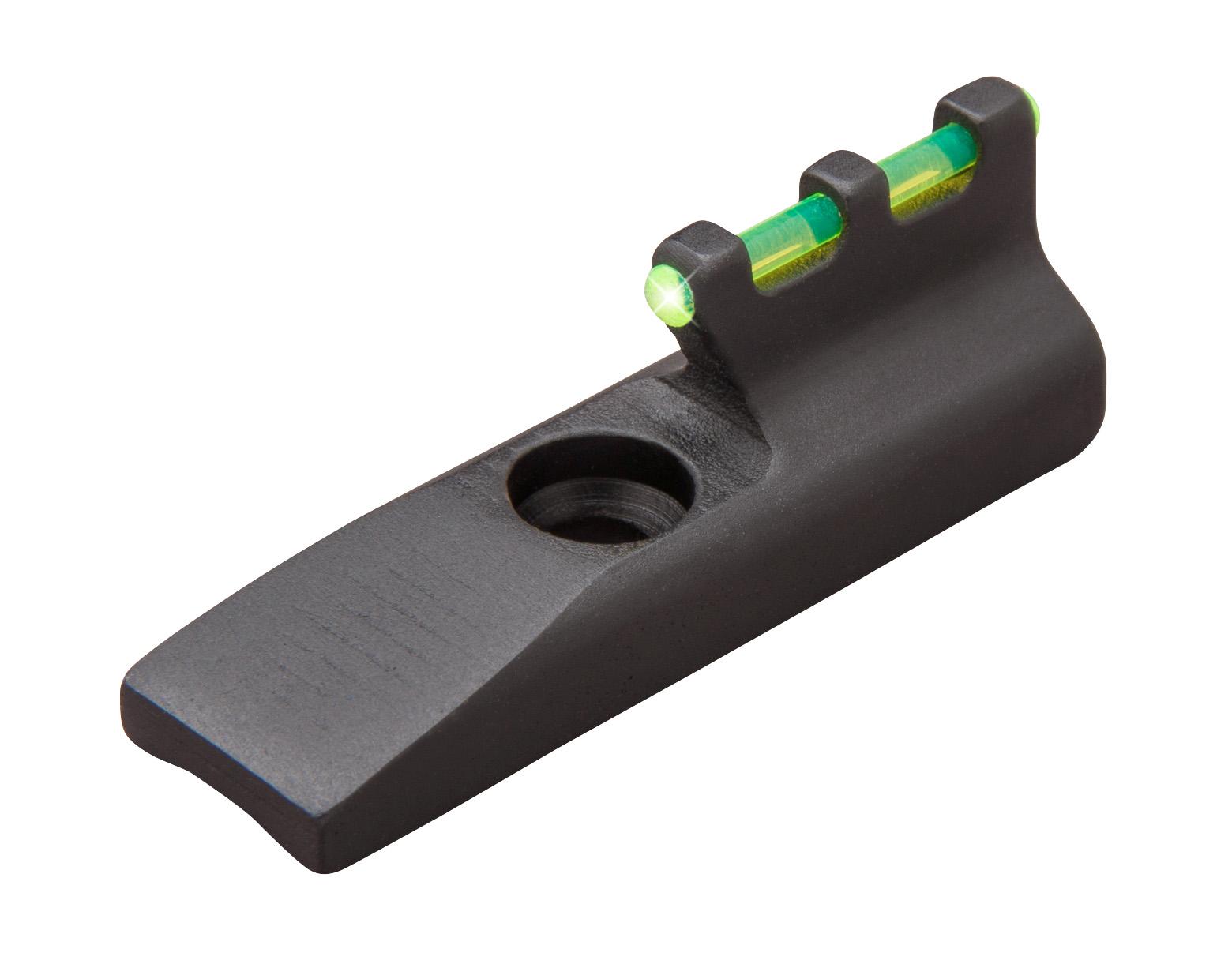 TruGlo TG965G Front Sight Green Fiber Optic Front/Black Frame Fits Browning Buck Mark Fits Ruger MK II/MK III/MK IV, 22/45, Front Post Screw Mount