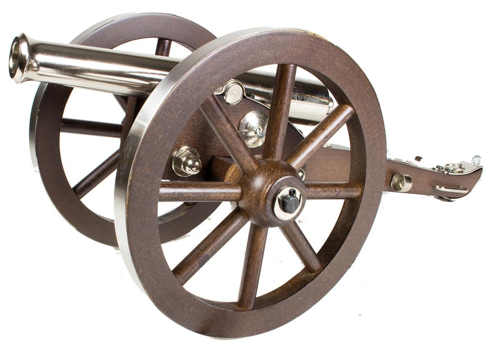 Traditions CN8021 Napoleon III Mini Cannon 50 Cal 7.25" Silver Barrel Breech Action