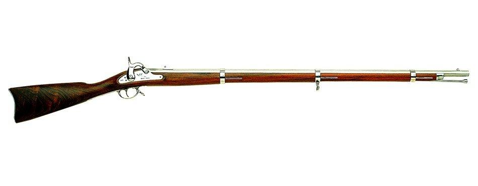 Traditions KR6186100 1861 Springfield 58 Cal Percussion 40" Natural Stainless Rifled Barrel Unfinished Walnut Stock Sidelock Action