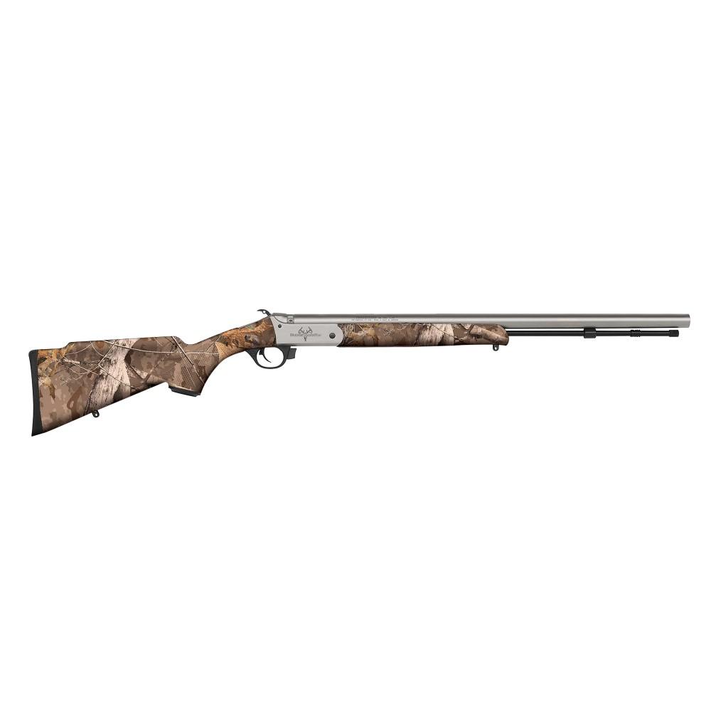 Traditions R721108432 Buckstalker XT 50 Cal 209 Primer 24", Stainless Cerakote Barrel/Rec, Next Wyld Camo Synthetic Stock