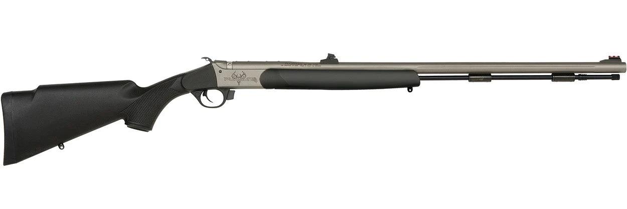 Traditions R74110440S Pursuit XT 50 Cal 209 Primer 26" Stainless Cerakote Black Synthetic Stock Includes Williams Fiber Optic Sights